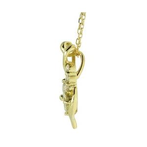 ダイヤモンド ネックレス 18k k18ゴールド k18wg k18yg k18pg 0.3ct フラワー 花 セブンスター ペンダント プレゼン レディースの画像