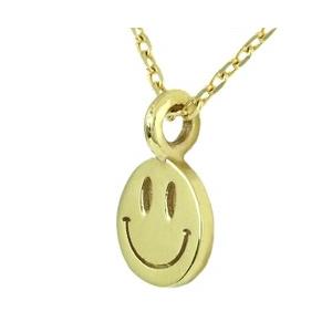 レディース ネックレス スマイル k10ゴールド ニコチャン 10金