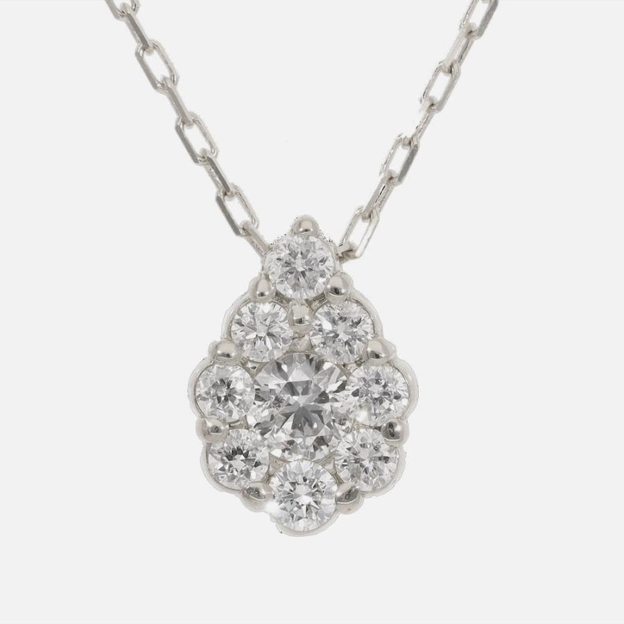 ダイヤモンド ネックレス ドロップ しずく ダイヤ 0.3ct プラチナ900 pt900 ペンダント レディースの画像