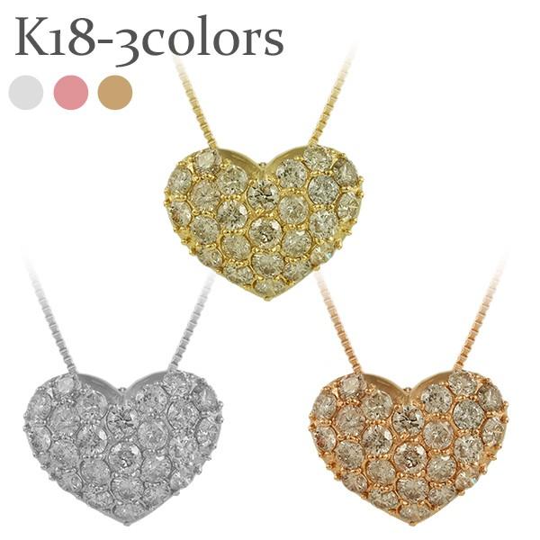 ダイヤモンドネックレス ダイヤ 2ct 18k k18ゴールド k18wg k18yg 