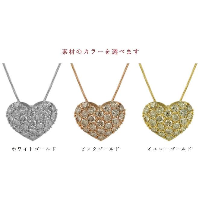 ダイヤモンドネックレス ダイヤ 2ct 18k k18ゴールド k18wg k18yg k18pg ハート ペンダント レディース アクセサリー｜eternally｜07