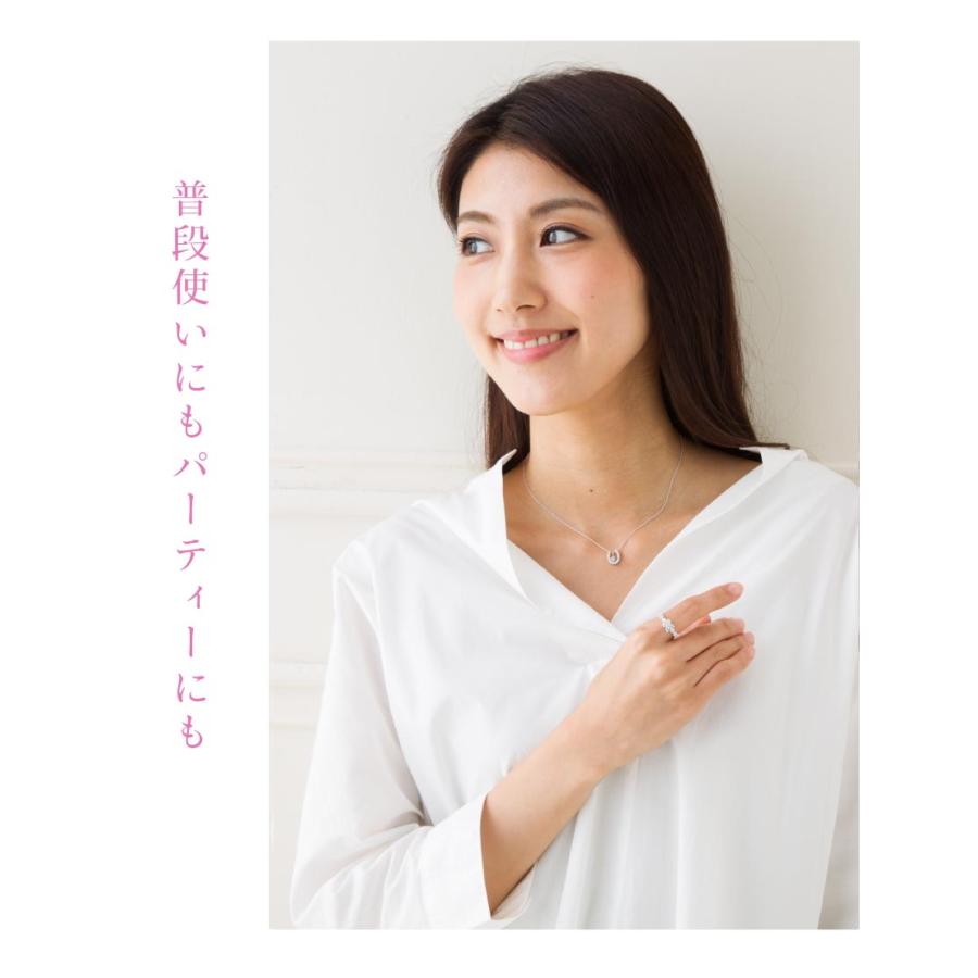 馬蹄 プラチナ ダイヤ 0.4ct ネックレス ホースシュー 3way ペンダント pt900 アミュレット レディース アクセサリーの画像