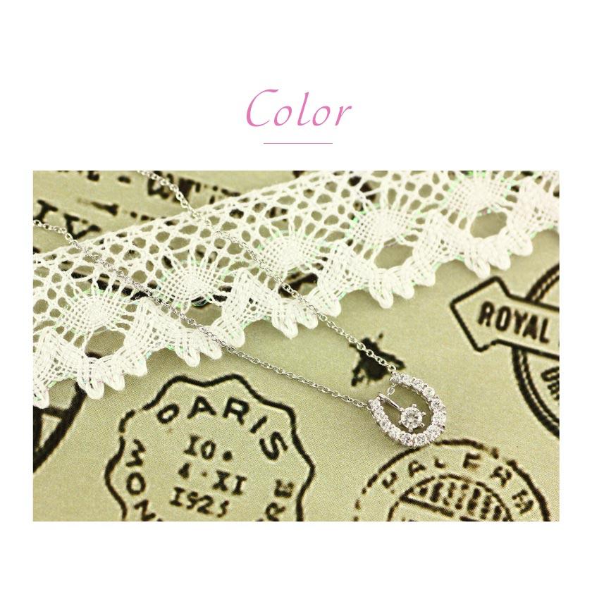 馬蹄 プラチナ ダイヤ 0.4ct ネックレス ホースシュー 3way ペンダント pt900 アミュレット レディース アクセサリーの画像