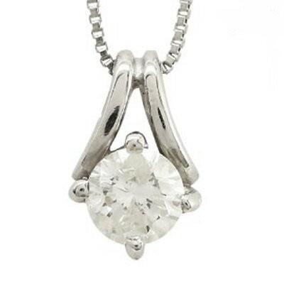 pt900 一粒 ダイヤモンド ネックレス 0.15ct ネックレス プラチナ900 ペンダント スキン レディース ジュエリー アクセサリーの画像