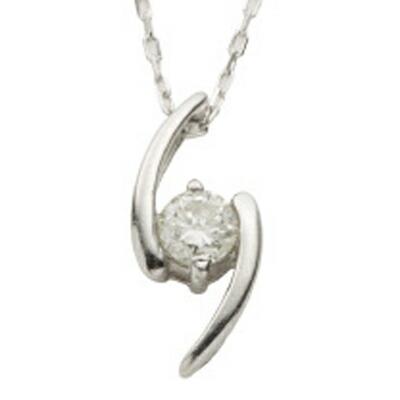 ダイヤモンド ネックレス プラチナ プラチナ900 0.08ct : ジュエリー 