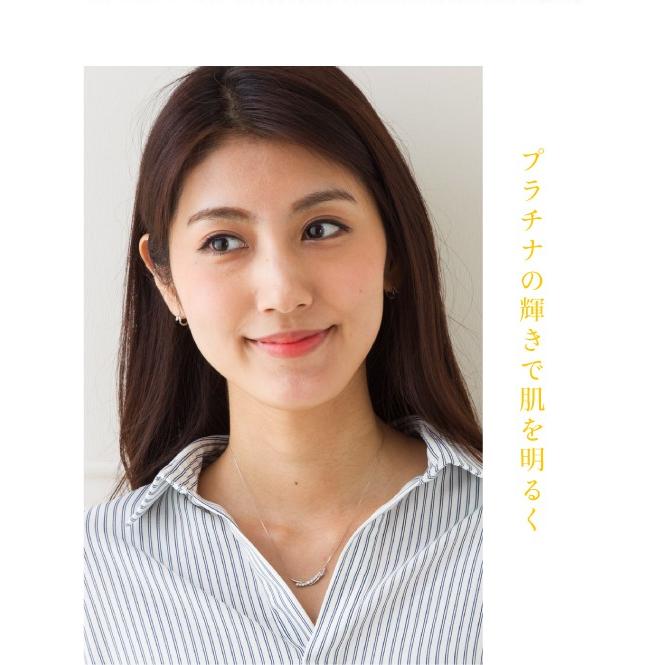 pt900 ダイヤモンド ラインネックレス ダイヤ 0.3ct プラチナ900 ペンダント レディース ジュエリー アクセサリーの画像