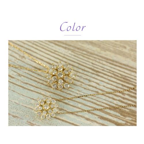 ダイヤモンド ネックレス K18 ダイヤ 0.5ct ダイヤモンド ペンダント 18k 18金 レディース ジュエリー アクセサリーの画像