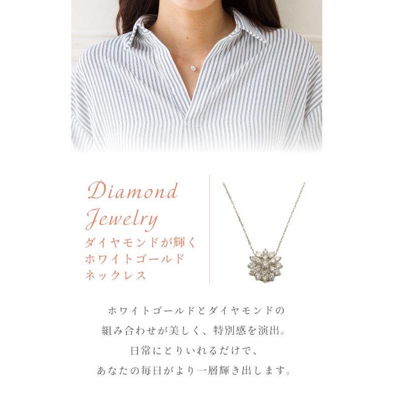 ダイヤモンド ネックレス K18 ダイヤ 0.30ct ペンダント 18金の画像