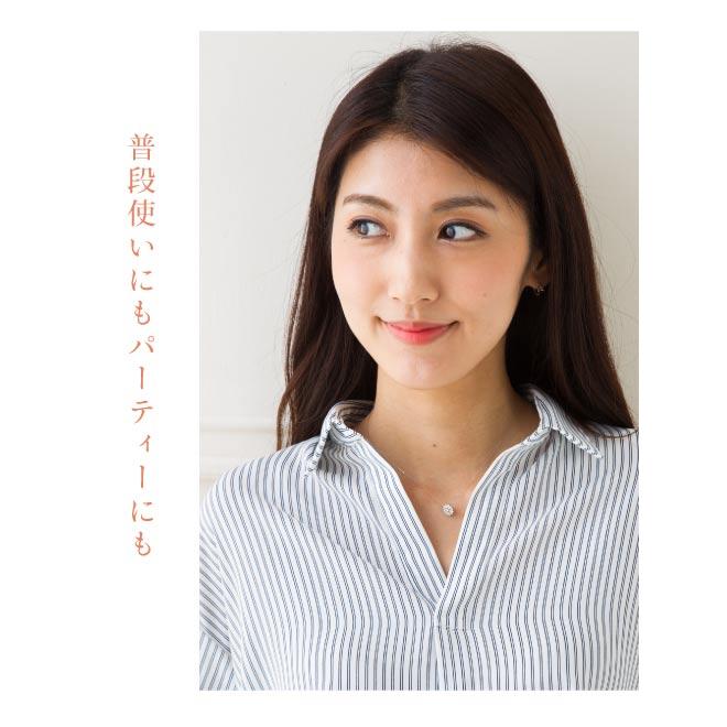 ダイヤモンド ネックレス K18 ダイヤ 0.30ct ペンダント 18金の画像