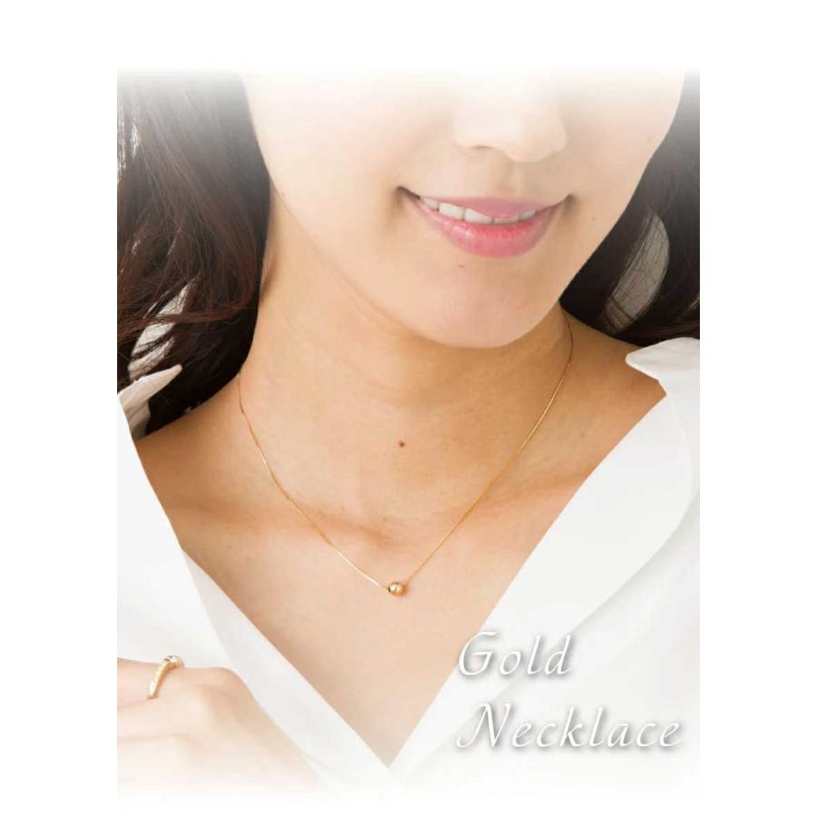 丸玉 ネックレス ベネチアンチェーン 8mm 18金 18k k18 ゴールド 