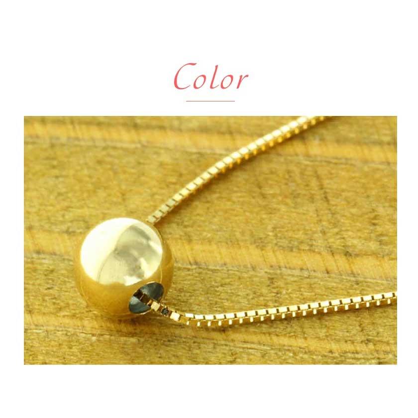 丸玉 ネックレス ベネチアンチェーン 8mm 18金 18k k18 ゴールド 