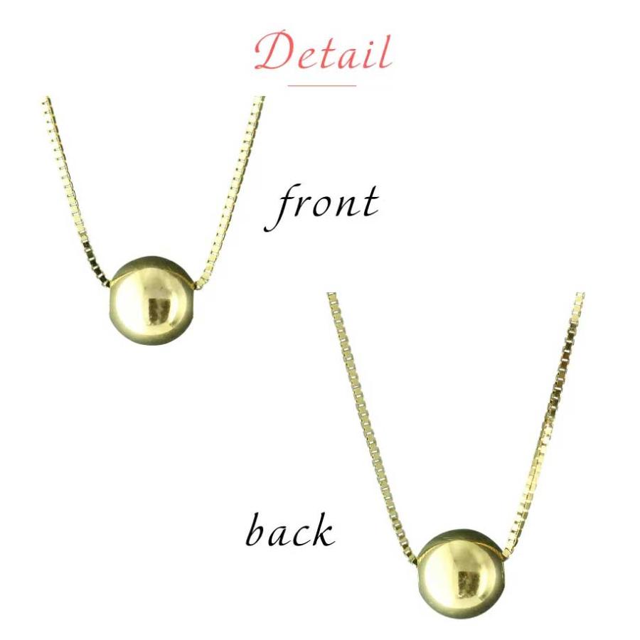 丸玉 ネックレス ベネチアンチェーン 8mm 18金 18k k18 ゴールド 