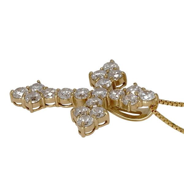 2ct ダイヤモンド クロス ネックレス 18金 : ジュエリー工房エターナル 
