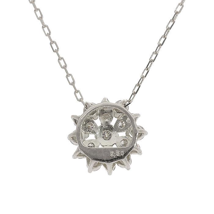フラワー ネックレス ダイヤモンド  0.30ct  プラチナの画像