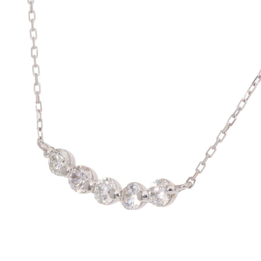 ライン ダイヤモンド ネックレス 0.50ct プラチナの画像
