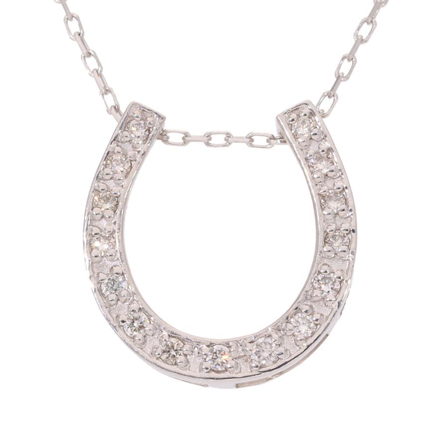 3way 馬蹄 十字架 ネックレス 0.15ct  K18の画像