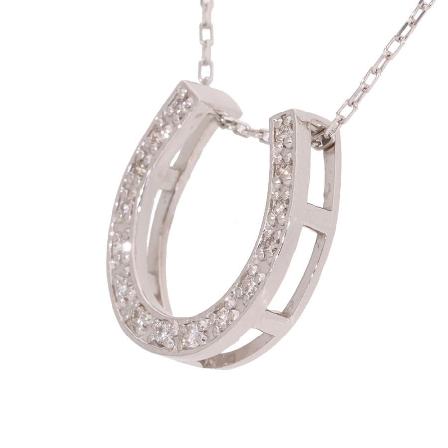 3way 馬蹄 十字架 ネックレス 0.15ct  K18の画像