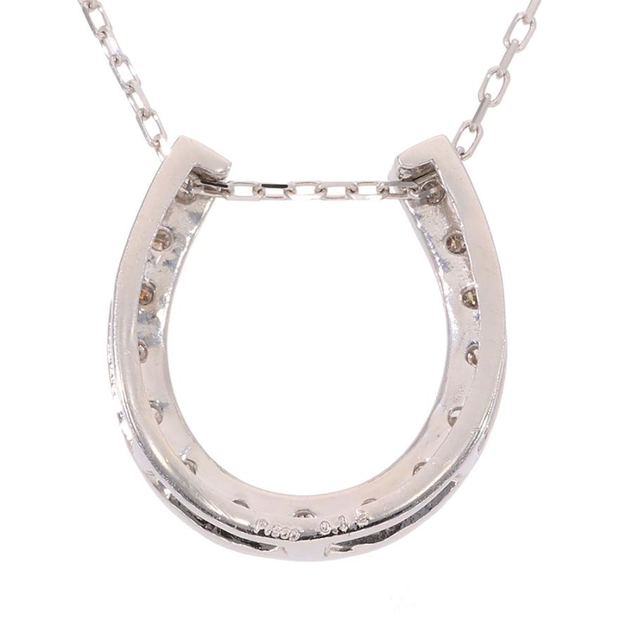 3way 馬蹄 十字架 ネックレス 0.15ct  K18の画像