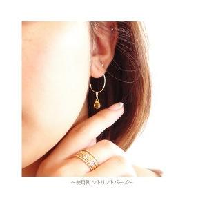 ピアスチャーム ティアドロップ つゆ しずく ブリオレットカット 