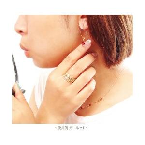 ピアスチャーム ティアドロップ つゆ しずく ブリオレットカット 