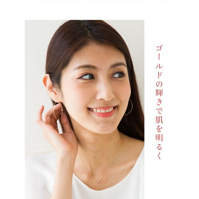 フープピアス 40mm 輪 K10の画像