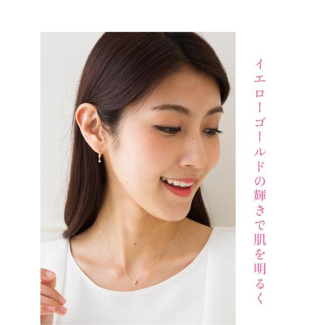 フープピアス ブラピアス ダイヤモンド 0.1カラット 18金の画像