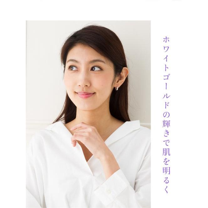 ピアス フープピアス 中折れピアス ダイヤモンド 0.06ct 18k 18金 レディース ジュエリー アクセサリーの画像