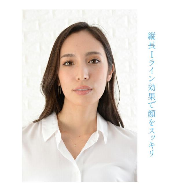 ロングピアス スクエアバー ツイスト K10 : ジュエリー工房エターナル