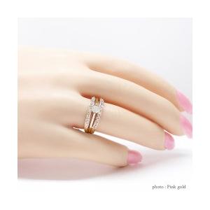 指輪 ｋ18 ダイヤモンド リング ダイヤ 0.3ct 18金ゴールド レディース ジュエリー アクセサリーの画像