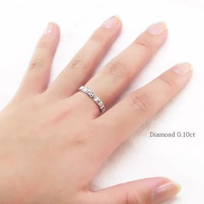 指輪 プラチナ900 pt900 一粒ダイヤモンド 0.1ct ソリティア リング レディース ジュエリー アクセサリーの画像