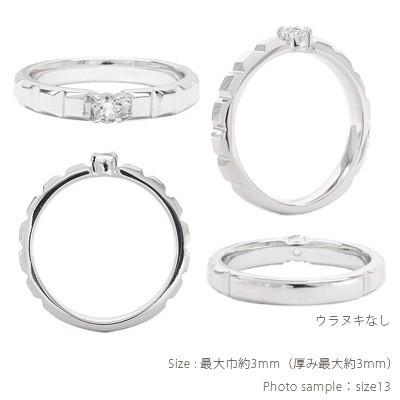 指輪 ピンキーリング プラチナ900 pt900 ダイヤモンド一粒リング 0.1ct レディース ジュエリー アクセサリーの画像