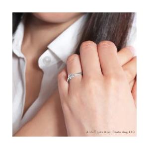 指輪 プラチナ900 pt900 一粒ダイヤモンド 0.25ct リング ソリティア ダイヤ 伏せ込み フクリン レディース アクセサリーの画像