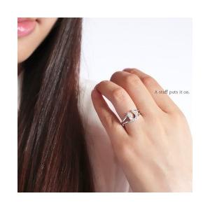 指輪 馬蹄 ホースシュー プラチナ900 pt900 ダイヤモンド 0.2ct アミュレット お守り リング レディース アクセサリーの画像