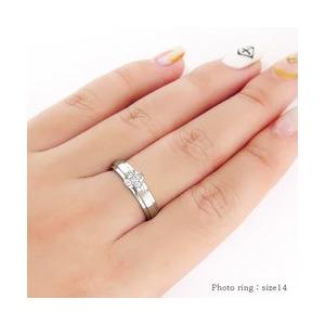 指輪 ダイヤモンド リング 0.1ct プラチナ900 pt900 クロス 十字架 男女兼用 メンズ レディース ジュエリー アクセサリーの画像