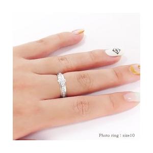 指輪 ダイヤモンド リング k10ゴールド 0.4ct クロス 十字架 男女兼用 メンズ レディース ジュエリー アクセサリーの画像