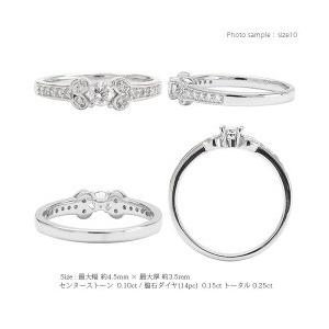指輪 ダイヤモンド ダイヤ 0.25ct プラチナ900 pt900 リング レディース ジュエリー アクセサリーの画像