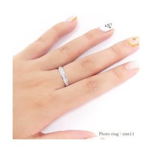 指輪 ｋ18 ダイヤモンド リング ハーフエタニティリング ダイヤ 0.21ct レディース ジュエリー アクセサリーの画像