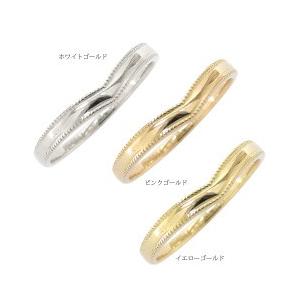 k18ゴールド リング 18金 V字 メタル メンズ Vライン 男女兼用 レディース ジュエリー アクセサリーの画像