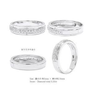 指輪 ｋ10 ダイヤモンド リング 0.3ct 10金ゴールド 平打ち レディース ジュエリー アクセサリーの画像