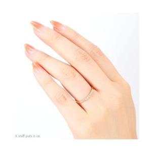 指輪 ダイヤモンド エタニティリング ハーフエタニティリング k18