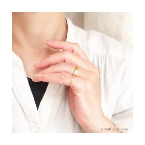 指輪 ピンキーリング 指輪ｋ18 18金 18k イエローゴールド 2連 小指 地金 ファランジリング ミディリング レディース
