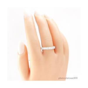 指輪 ダイヤモンド リング10石 ダイヤ 0.5ct ミル打ち エタニティリング レール留め プラチナ900 pt900 レディース_2