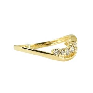 指輪 テンダイヤモンド リング k18ゴールド k18 18k ダイヤ 0.3ct 10石 フラワー レディース アクセサリーの画像