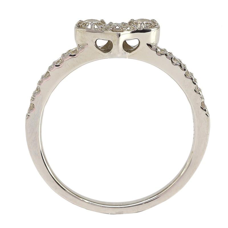 指輪 ダイヤモンド 0.3ct ハート プラチナ900 pt900 リング レディース ジュエリー アクセサリーの画像