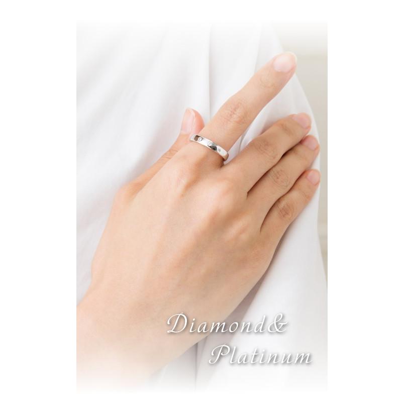 指輪 ダイヤモンド リング ダイヤリング ダイヤ 0.08ct プラチナ ドット 水玉 レディース ジュエリー アクセサリーの画像