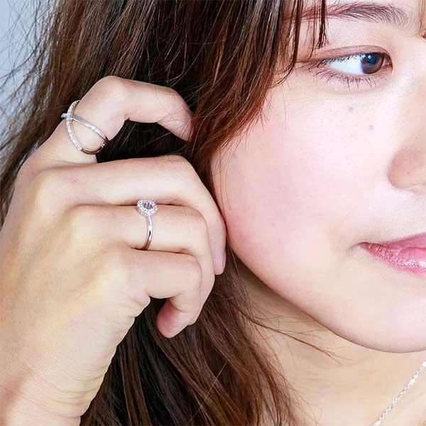 指輪 レディース ジュエリー サークル 輪 ダイヤモンド プラチナ900 リング 0.2ct pt900 アクセサリーの画像