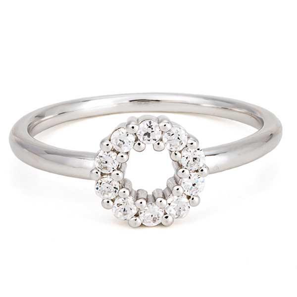 指輪 レディース ジュエリー サークル 輪 ダイヤモンド プラチナ900 リング 0.2ct pt900 アクセサリーの画像