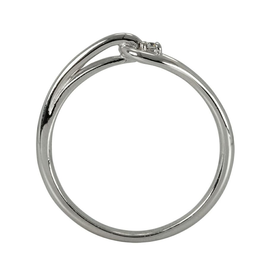 ダイヤモンド リング 0.02ct 1粒 ピンキー 18kの画像