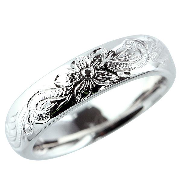 指輪 ハワイアンジュエリー リング 18金 18k k18 イエローゴールド ピンクゴールド ホワイトゴールドシンプル メンズ レディース