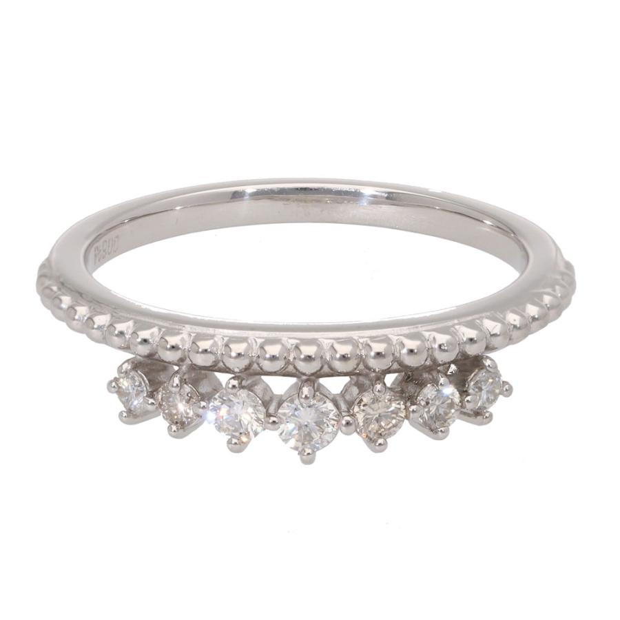 ティアラモチーフ プラチナ900 ダイヤモンド 0.20ct リングの画像